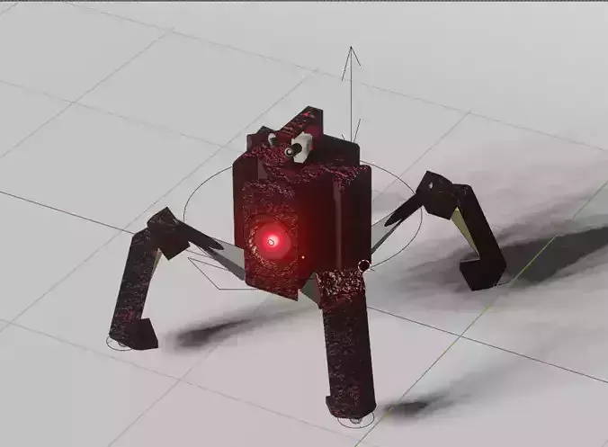Box Spider Low-poly 3D model