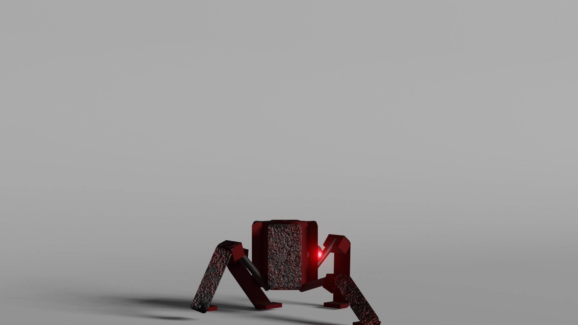 Box Spider Low-poly 3D model_4