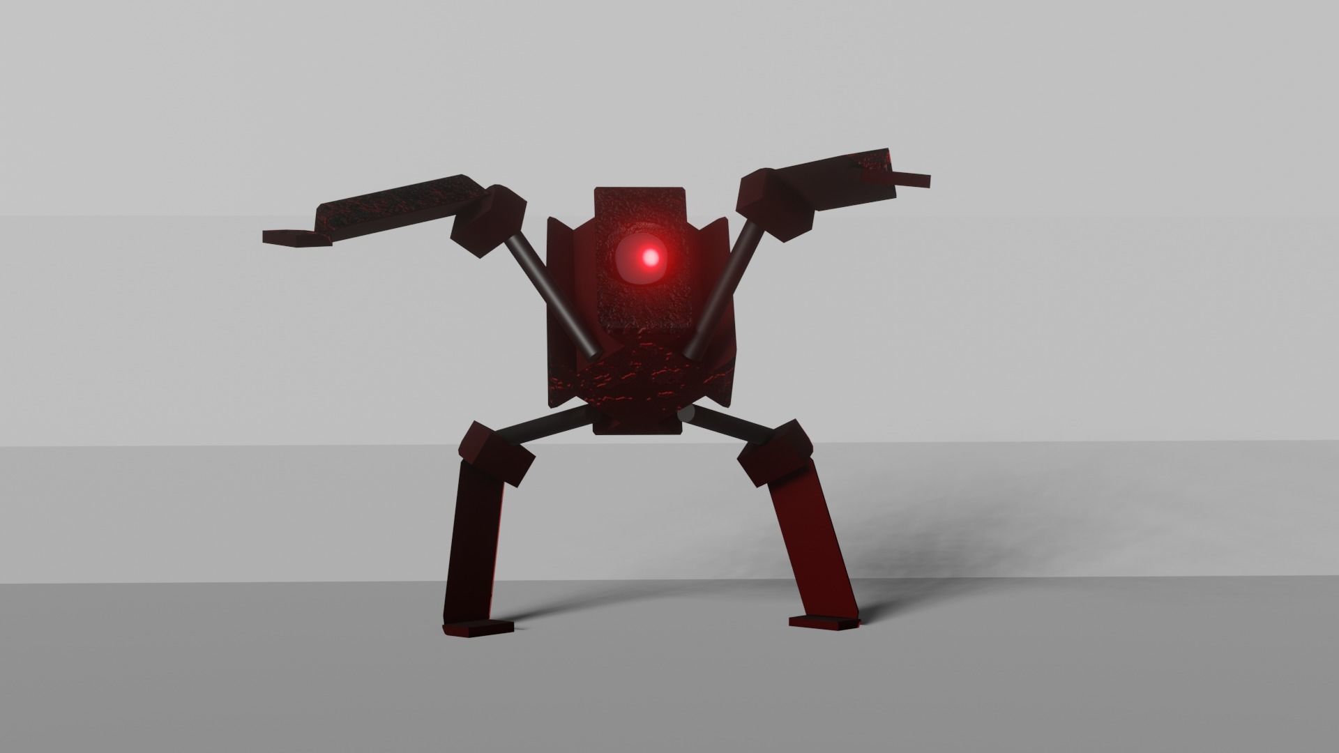 Box Spider Low-poly 3D model_2
