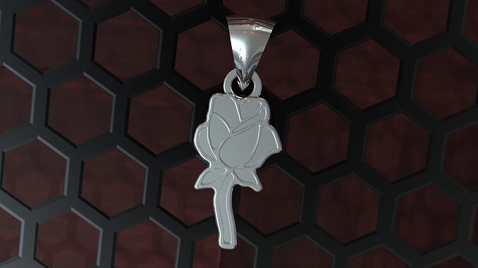  Flower Rose Pendant  Multi Flower Charm Medallion 3D print model