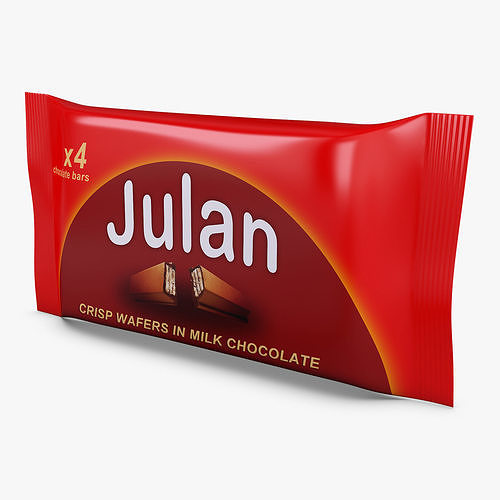 Chocolate Packaging Julan x4 Simple M 1 3D model 2