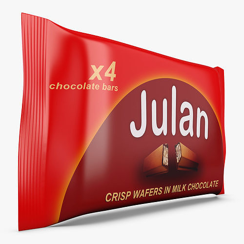 Chocolate Packaging Julan x4 Simple M 1 3D model 3