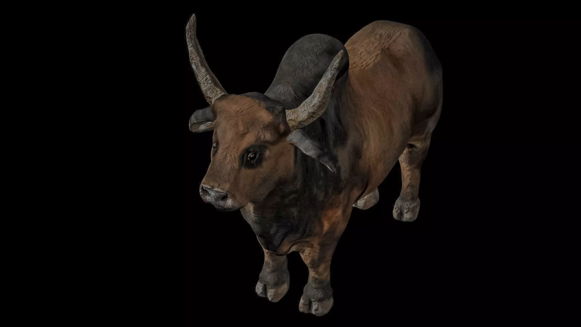 Bull Lowpoly Model Free 3D model