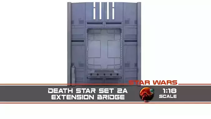 Set 2a - Death Star Extention Bridge 1-18 Scale Hasbro Kenner 3D Model Collection