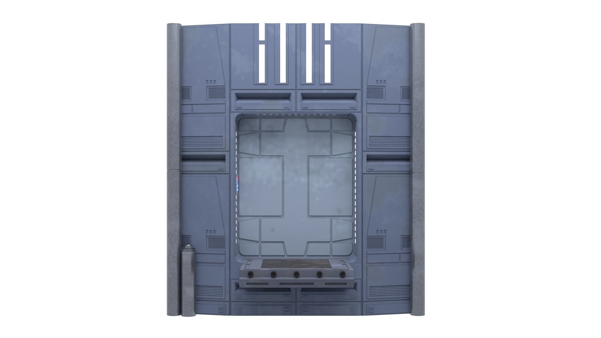 Set 2a - Death Star Extention Bridge 1-18 Scale Hasbro Kenner 3D Model Collection_6