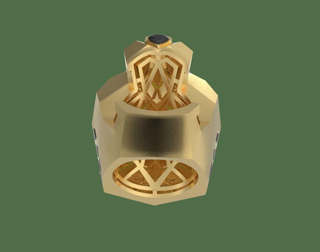 panther ring 3D print model_14