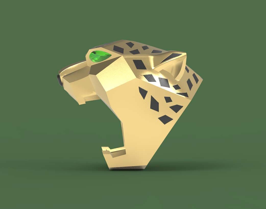 panther ring 3D print model_6