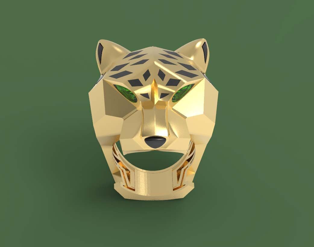 panther ring 3D print model_40