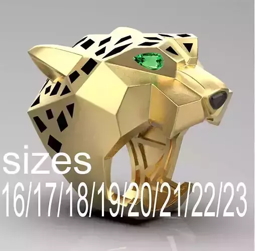 panther ring 3D print model