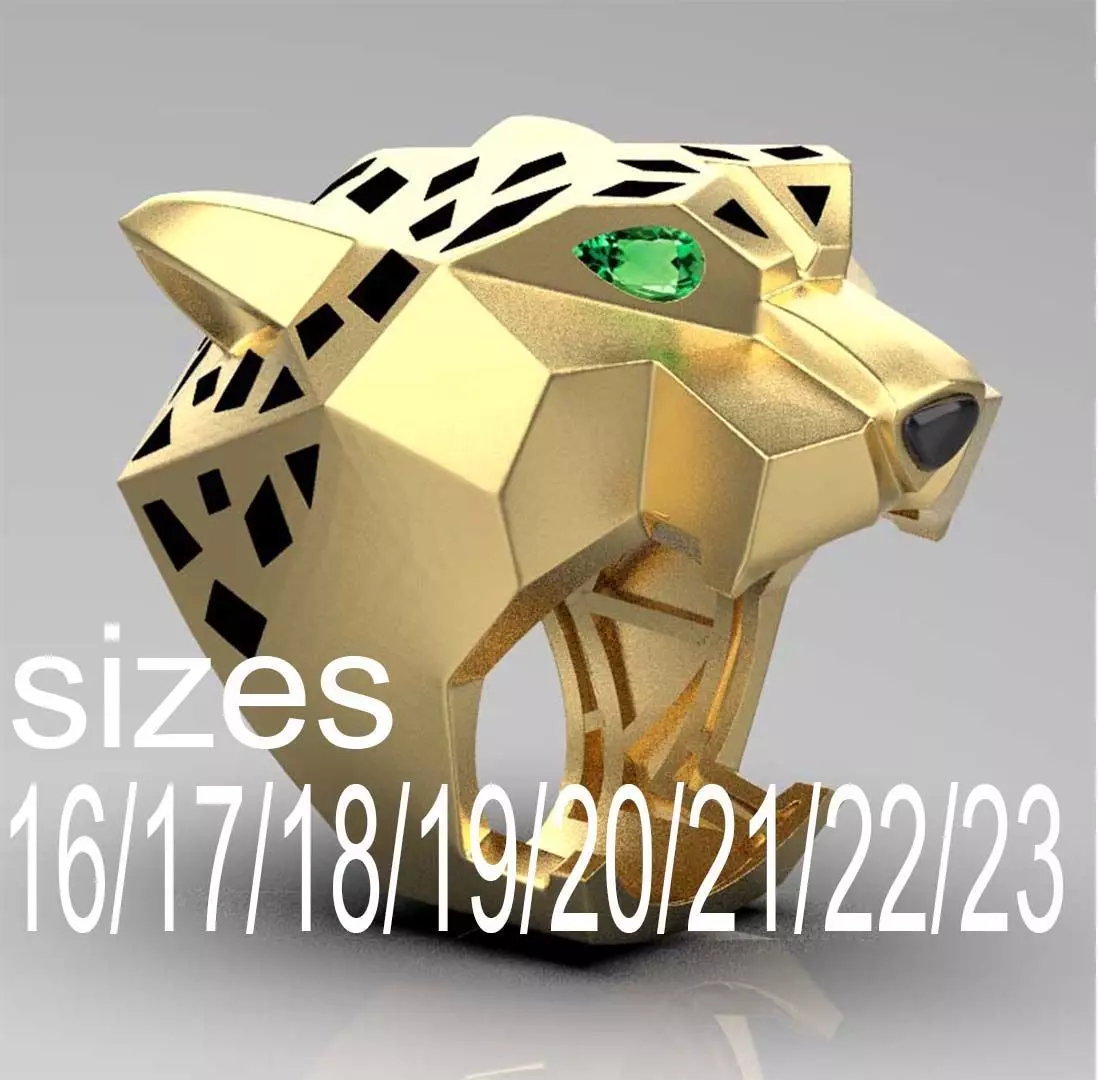 panther ring 3D print model_0