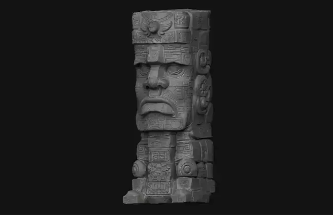 Large Tiki Stone Head