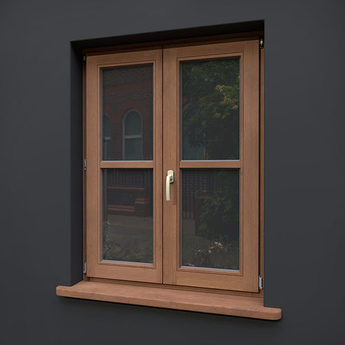 Wood Window 3D model