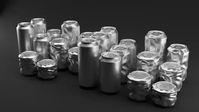 All in one Soda can 3D models pack 3D model