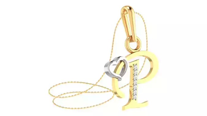 P LETTER PENDENT