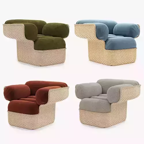 Gubi BASKET LOUNGE CHAIR