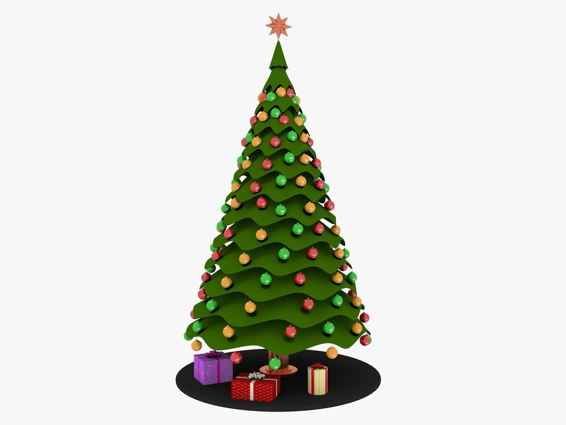 Christmas Tree 3D model_3