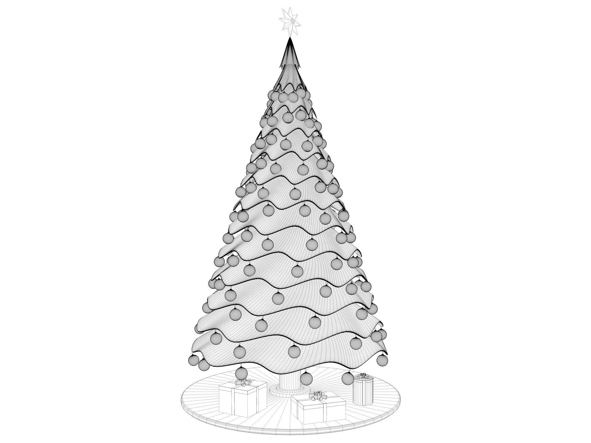 Christmas Tree 3D model_6