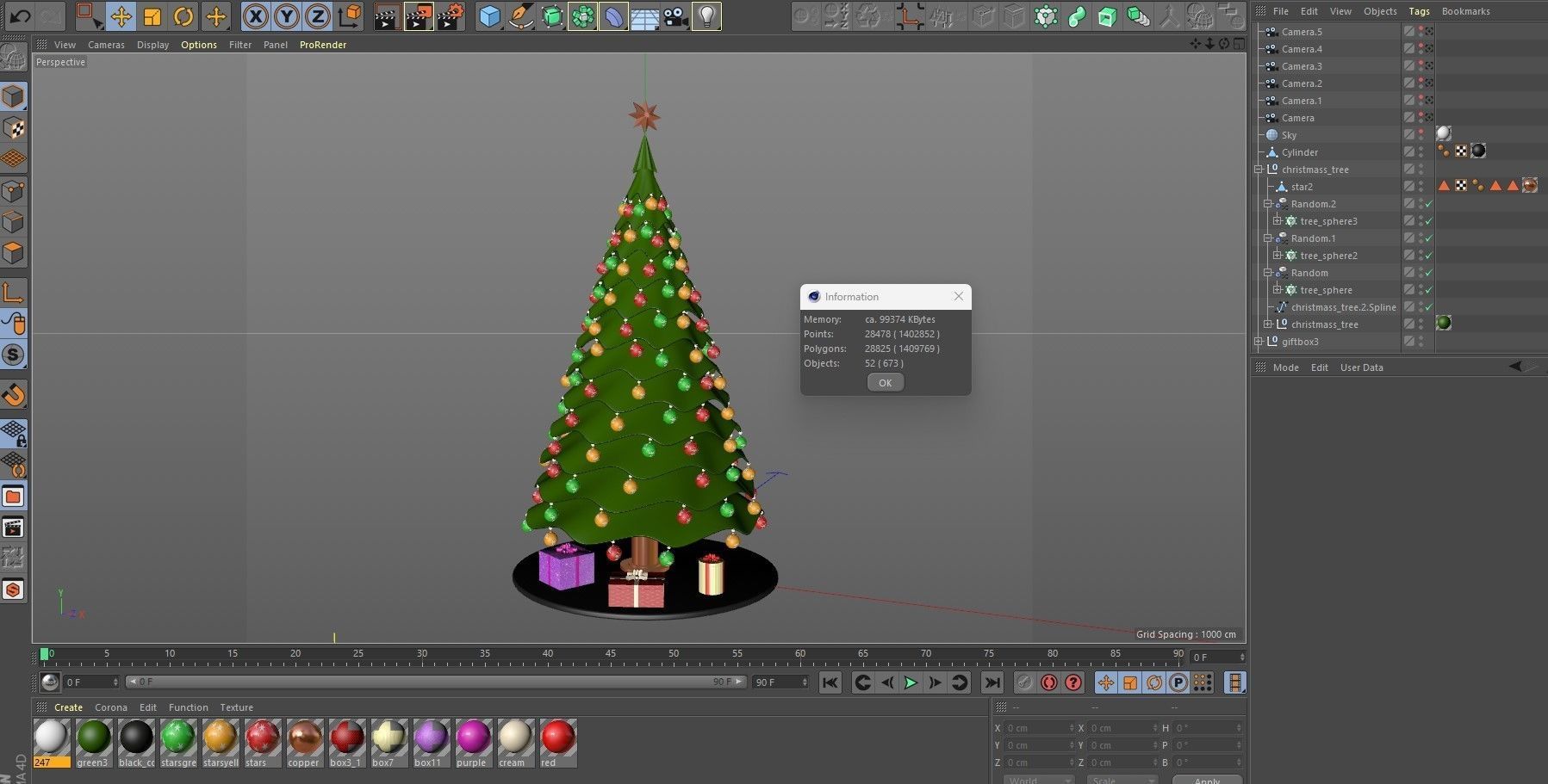 Christmas Tree 3D model_13