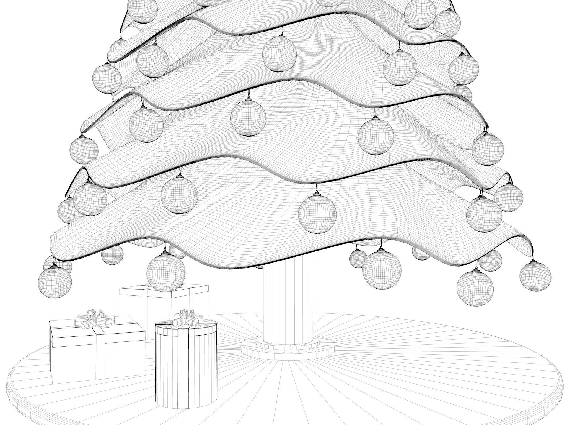 Christmas Tree 3D model_8