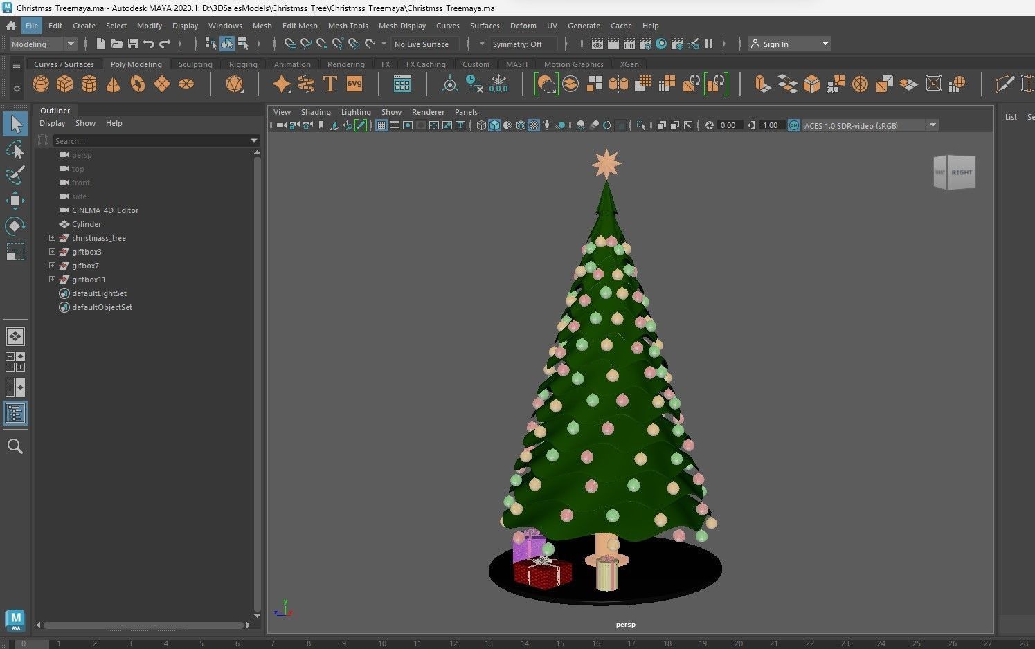 Christmas Tree 3D model_15