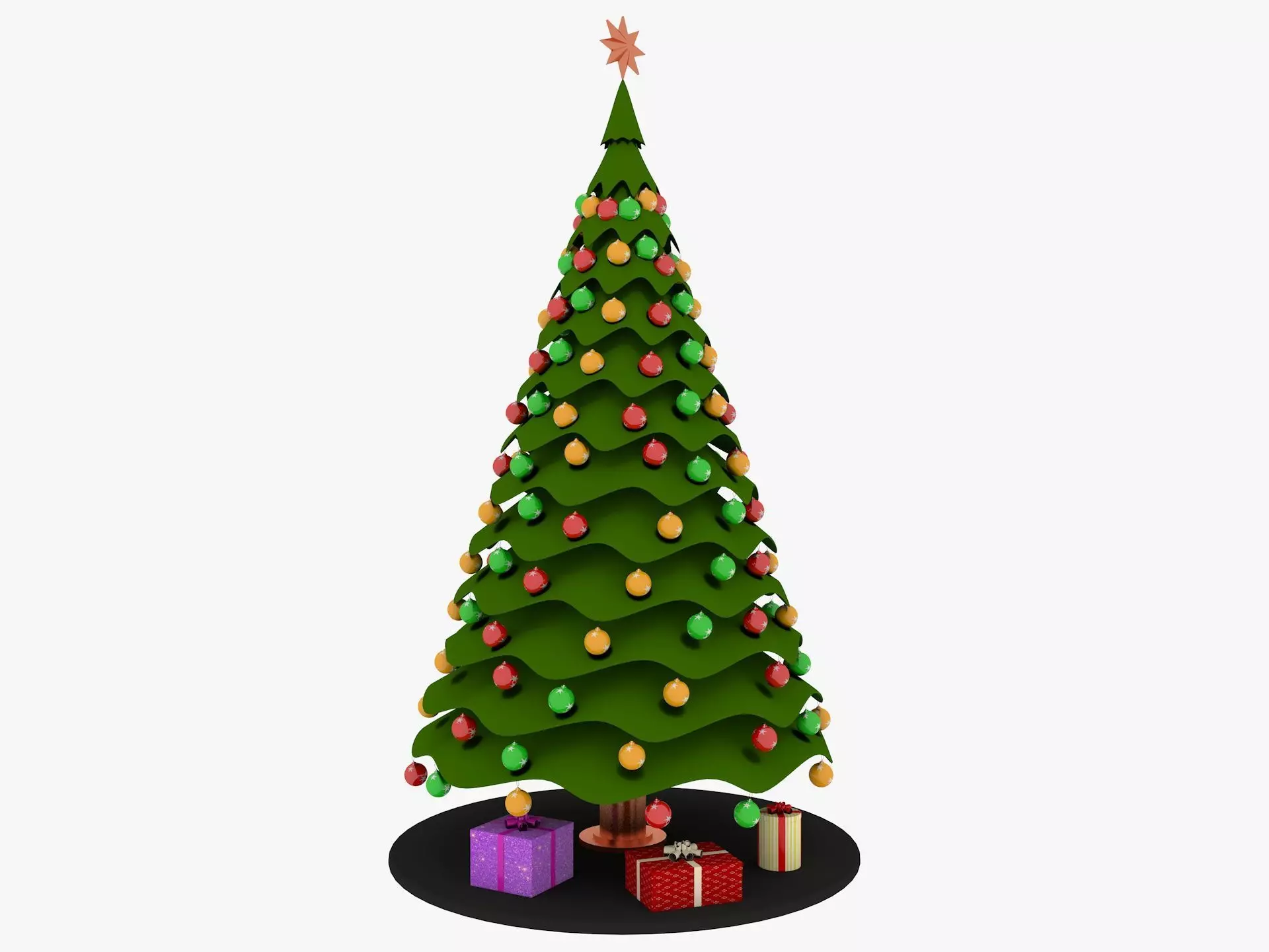 Christmas Tree 3D model_0