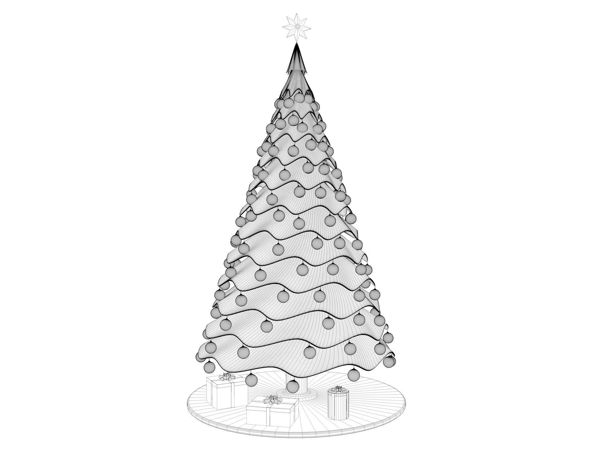 Christmas Tree 3D model_9