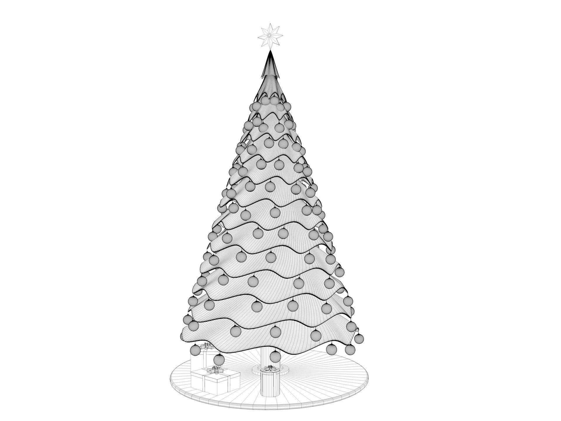 Christmas Tree 3D model_10