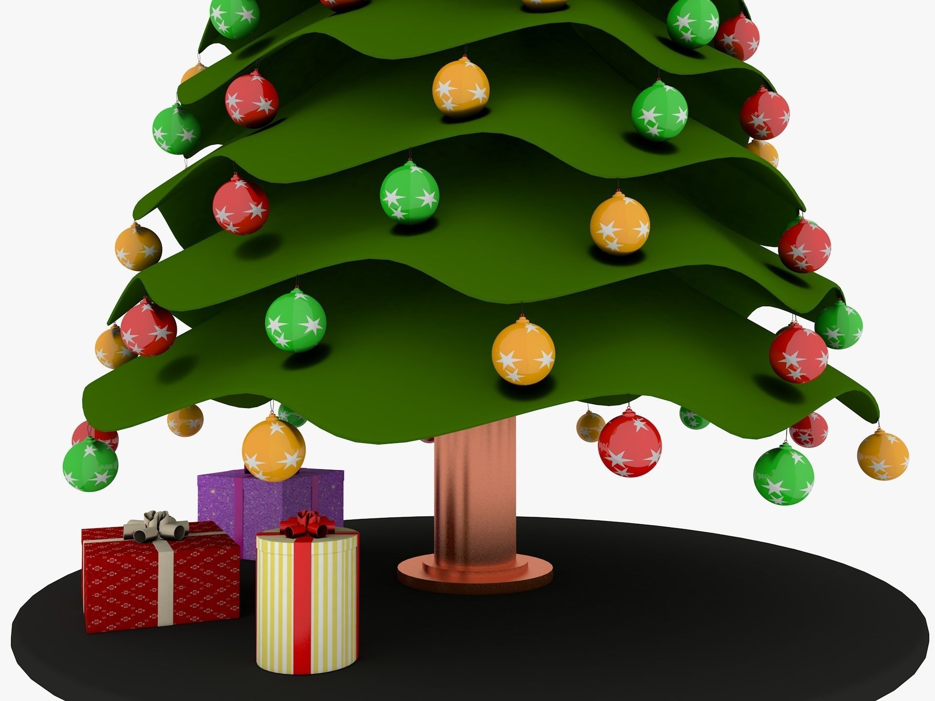 Christmas Tree 3D model_2