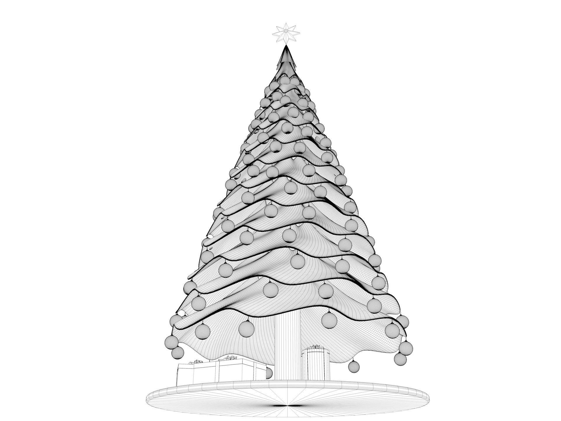 Christmas Tree 3D model_11