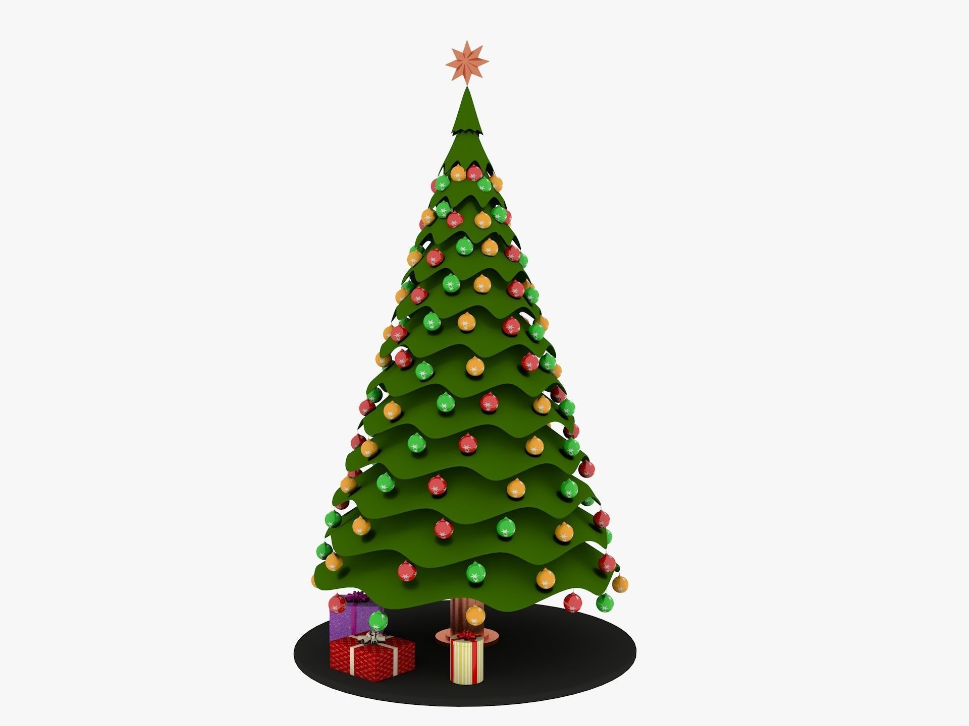 Christmas Tree 3D model_4