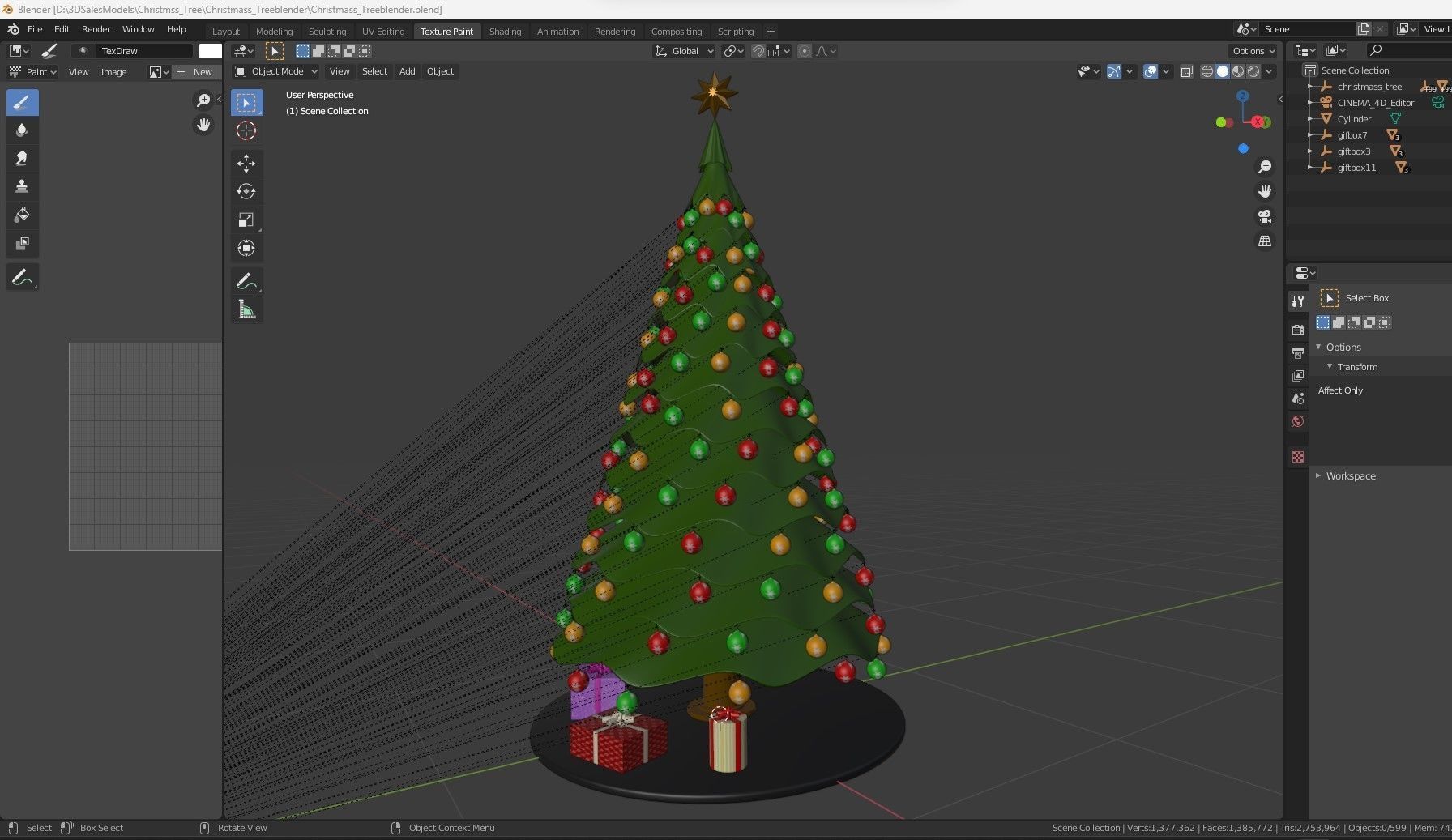 Christmas Tree 3D model_12