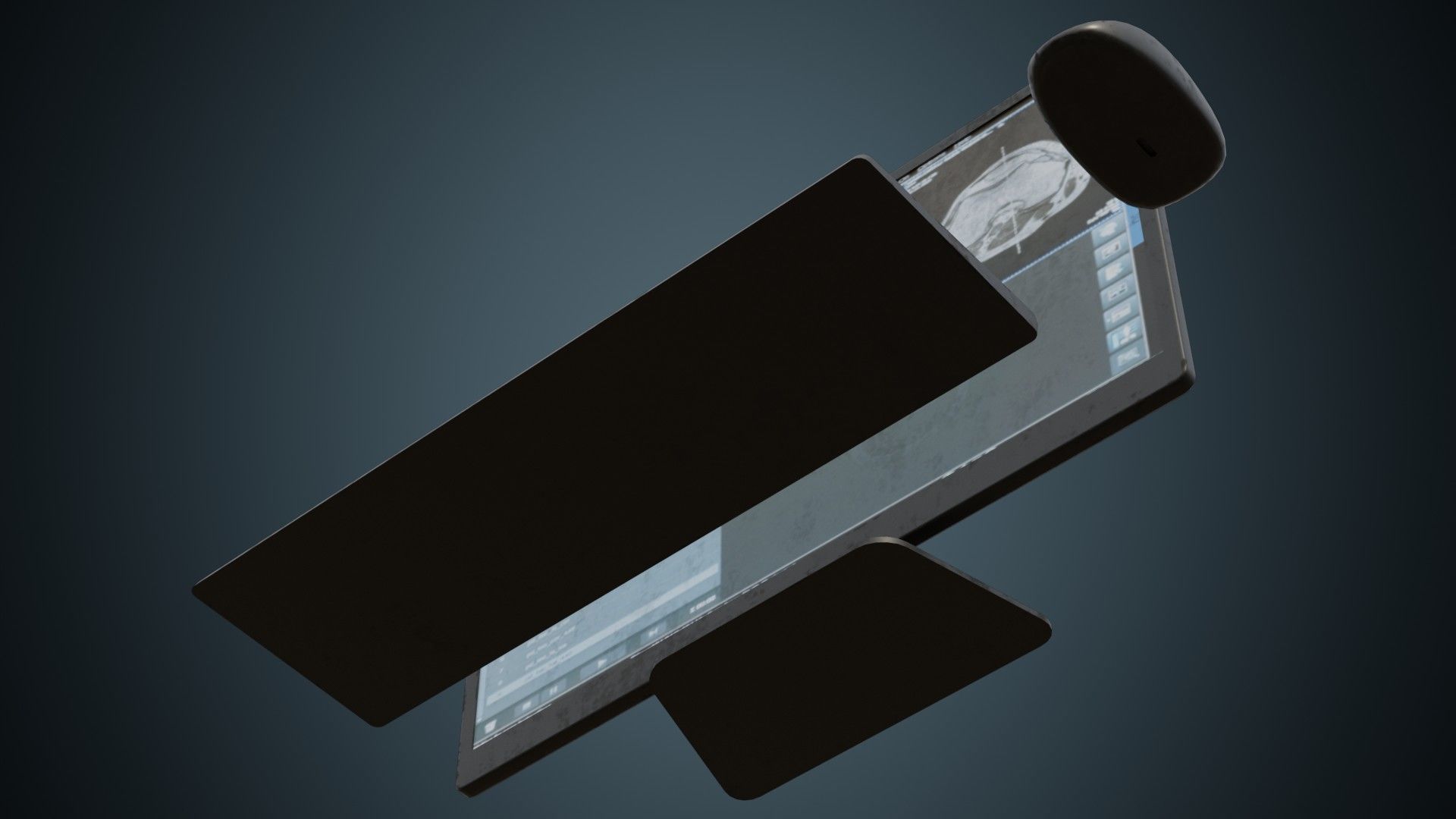 Medical Computer 2B Low-poly 3D model_4