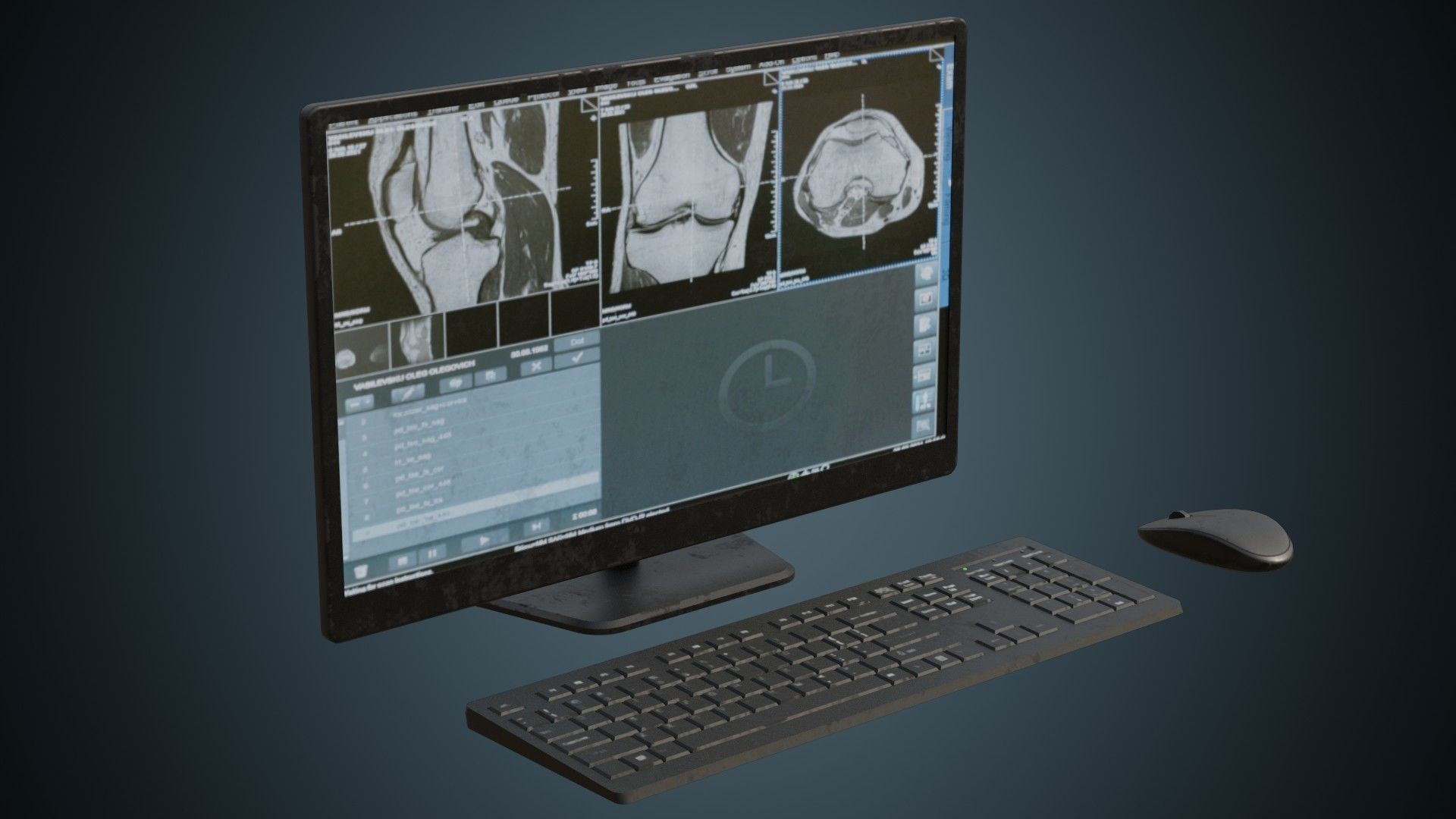 Medical Computer 2B Low-poly 3D model_1