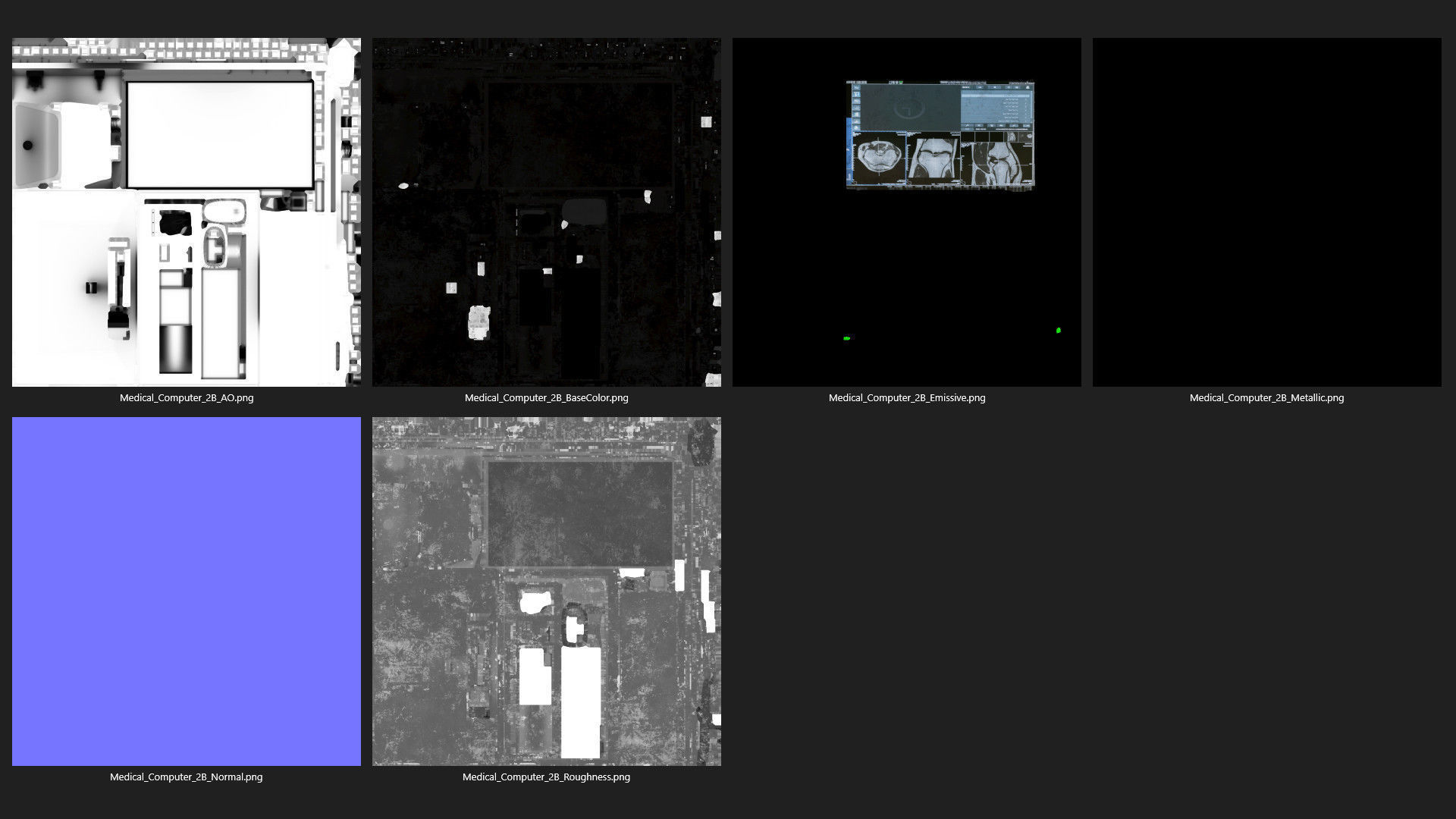Medical Computer 2B Low-poly 3D model_8
