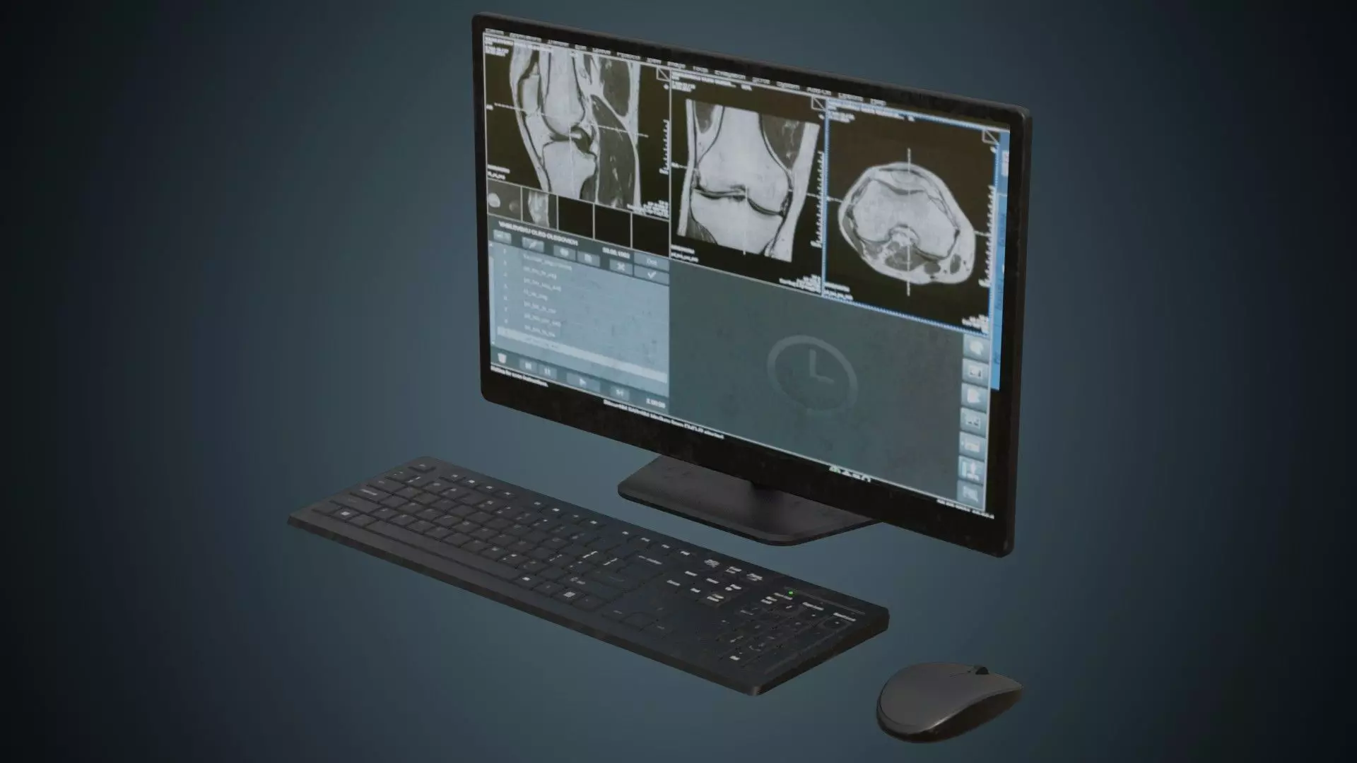 Medical Computer 2B Low-poly 3D model_0