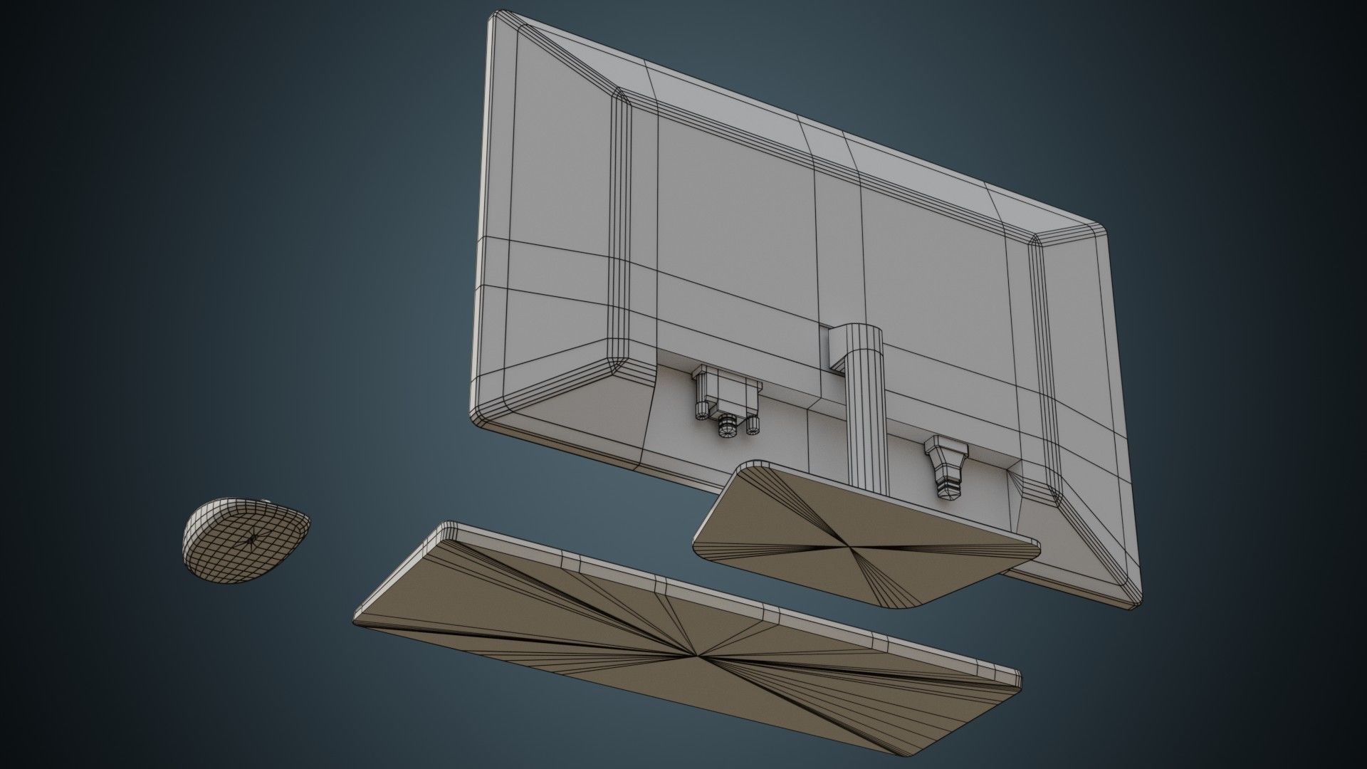 Medical Computer 2B Low-poly 3D model_6