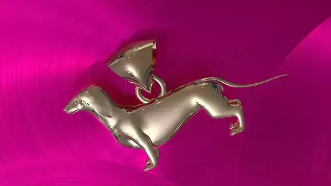 dachshund dog  pendant