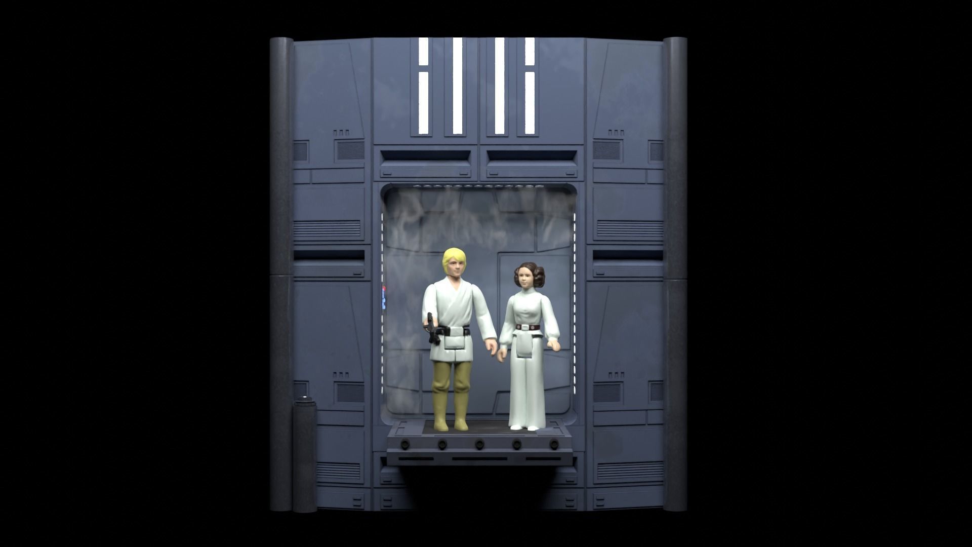 Set 2a - Death Star Extention Bridge 1-12 Scale Blackseries 3D Model Collection_9