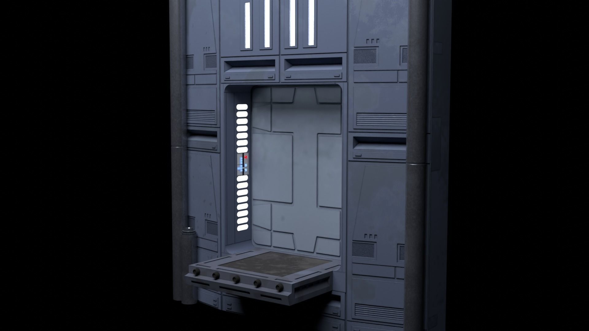 Set 2a - Death Star Extention Bridge 1-12 Scale Blackseries 3D Model Collection_1