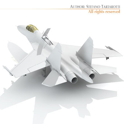 Su-27 Flanker camo2 3D model_4