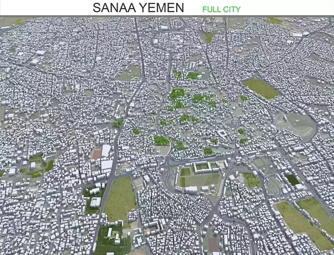 Sanaa Yemen 30km AI