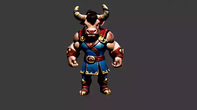Bullman Low-poly 3D model