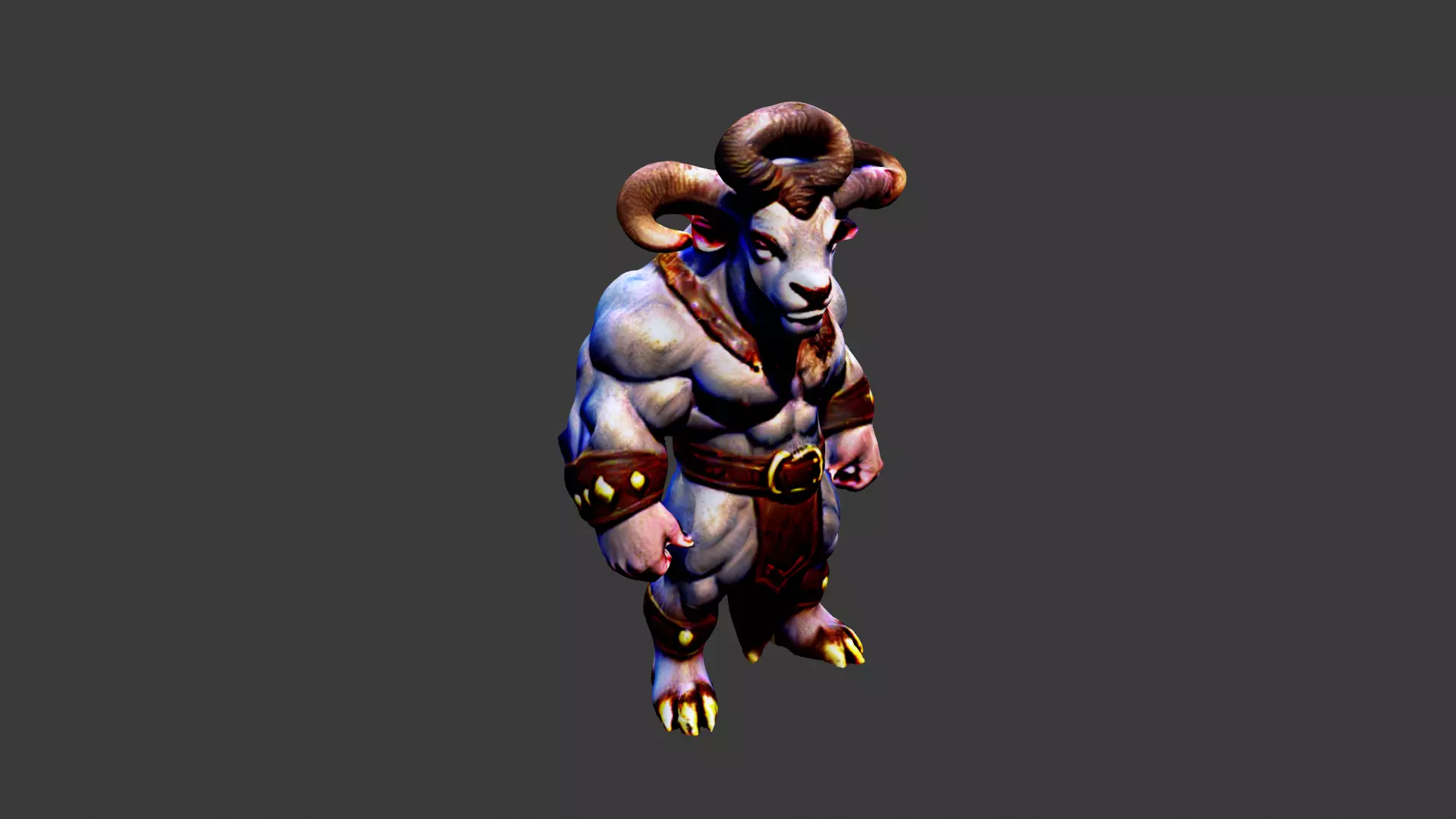 Bullman Low-poly 3D model_0