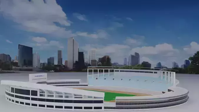Stadium - Athletic Club  Low-poly 3D model