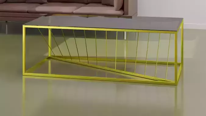 Metal coffee table