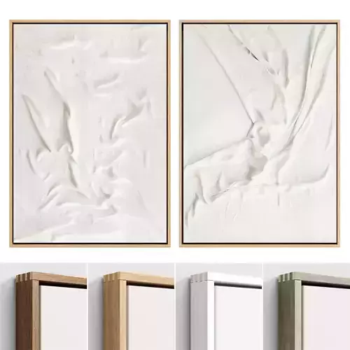 Plaster Two Frame 21 Low-poly 3D model