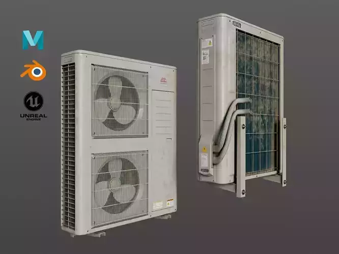 Aircon Outdoor Unit Doubel Fan
