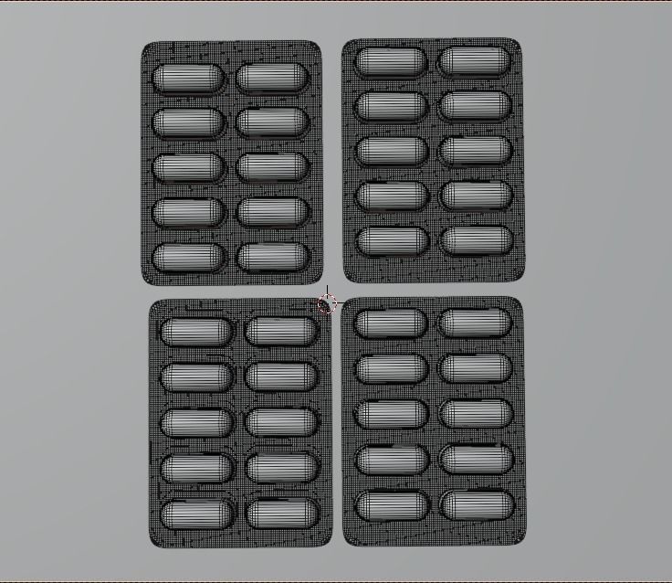 Simple Pills Medicine 3D model 3D model_7