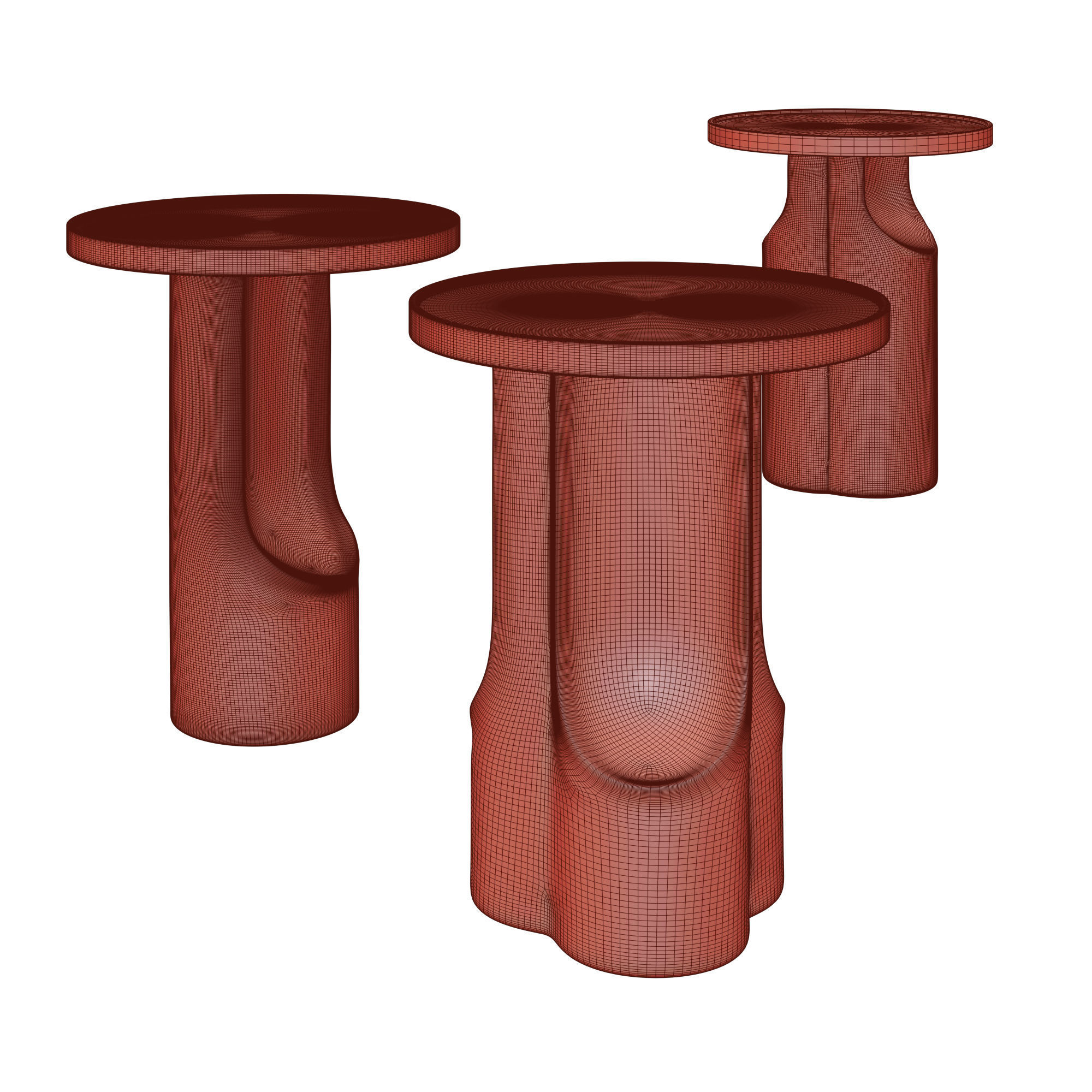 Modern Side Table 01 3D model_1