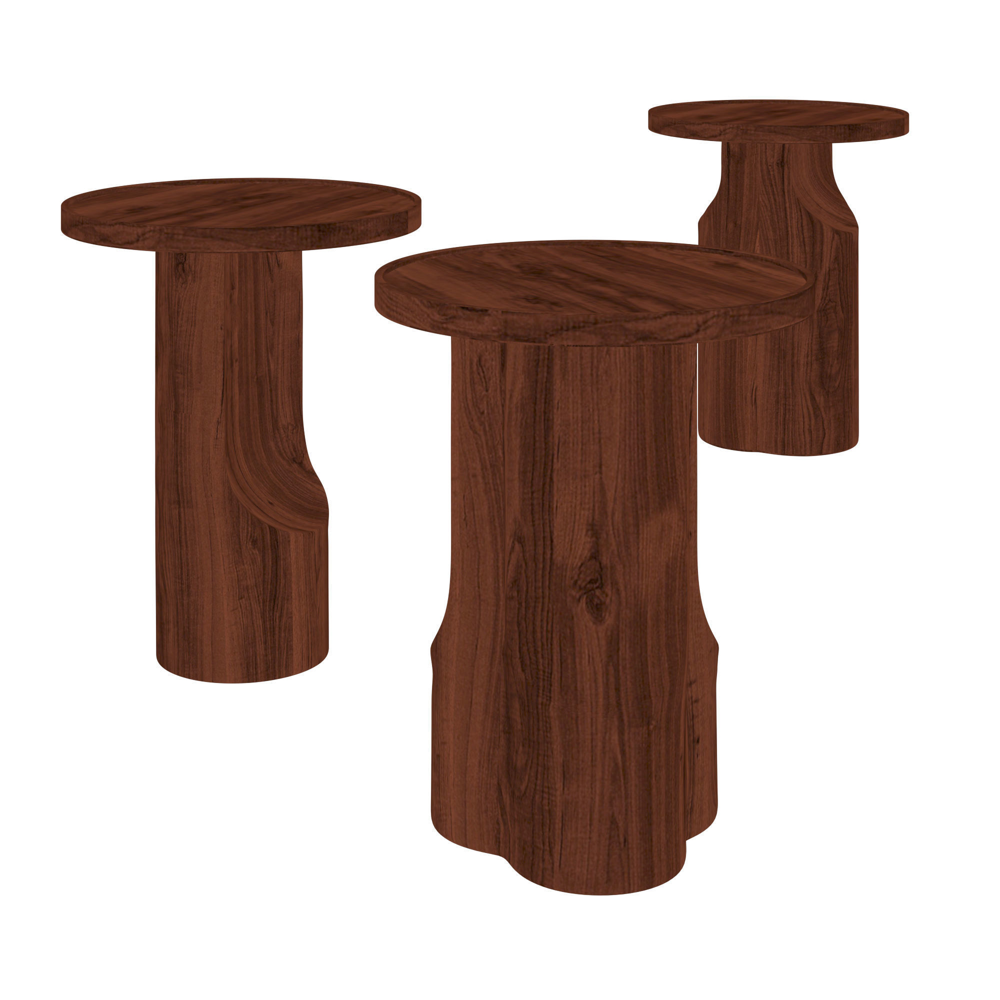 Modern Side Table 01 3D model_3